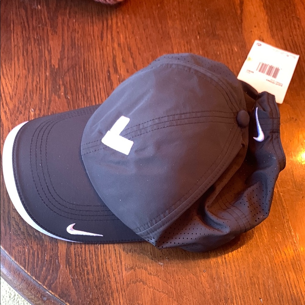 Nike Black Cap with White Logo